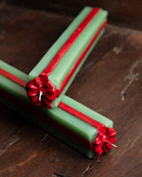 Green & Red Gift Taper Candles (Set of 2) - Lone Fox