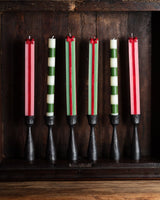 Green & Red Gift Taper Candles (Set of 2) - Lone Fox