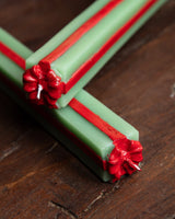 Green & Red Gift Taper Candles (Set of 2) - Lone Fox