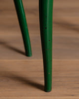 Green & Red Painted Side Table, Denmark, 1950's - Lone Fox