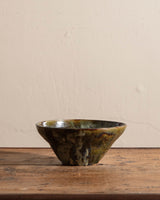 Green Studio Pottery Overglazed Bowl - Lone Fox