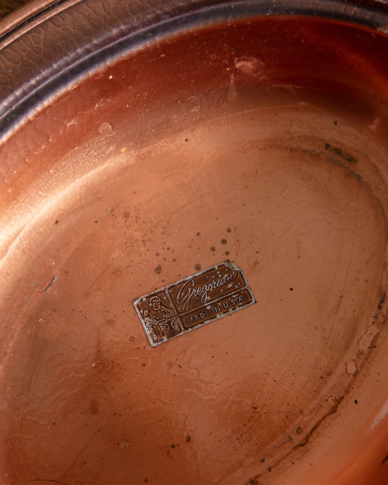 Greorgian Copper Lidded Serving Dish - Lone Fox