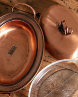 Greorgian Copper Lidded Serving Dish - Lone Fox
