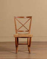 Guglielmo Pecorini Walnut and Rope Side Chair, Italy, 1935 - Lone Fox