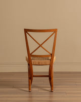Guglielmo Pecorini Walnut and Rope Side Chair, Italy, 1935 - Lone Fox