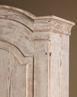 Gustavian Washed Pine Fall Front Secretary, Sweden, Dated 1842 - Lone Fox