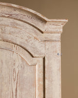 Gustavian Washed Pine Fall Front Secretary, Sweden, Dated 1842 - Lone Fox