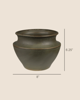 Hadley Ceramic Pot in Moss - Lone Fox