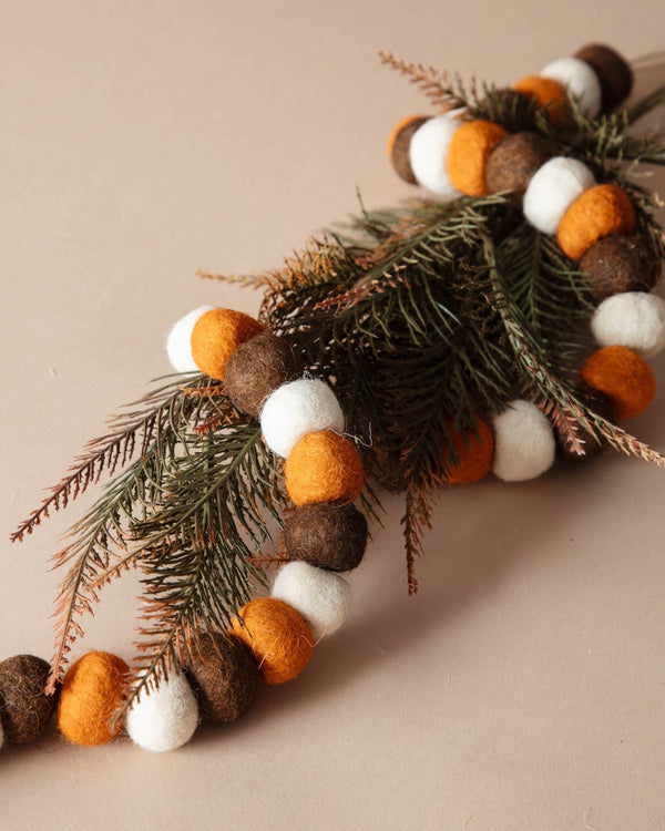 Hallows Eve Wool Felt Ball Garland - Lone Fox