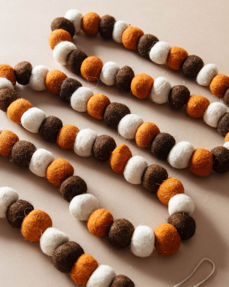 Hallows Eve Wool Felt Ball Garland - Lone Fox