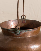 Hammered Brass Pot w/ Handle, Early 20th Century - Lone Fox