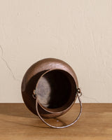 Hammered Brass Pot w/ Handle, Early 20th Century - Lone Fox