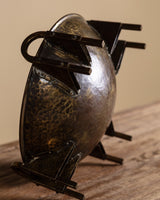 Hammered Copper & Brass Bowl, Austrian Secession Movement, 1900–1920 - Lone Fox