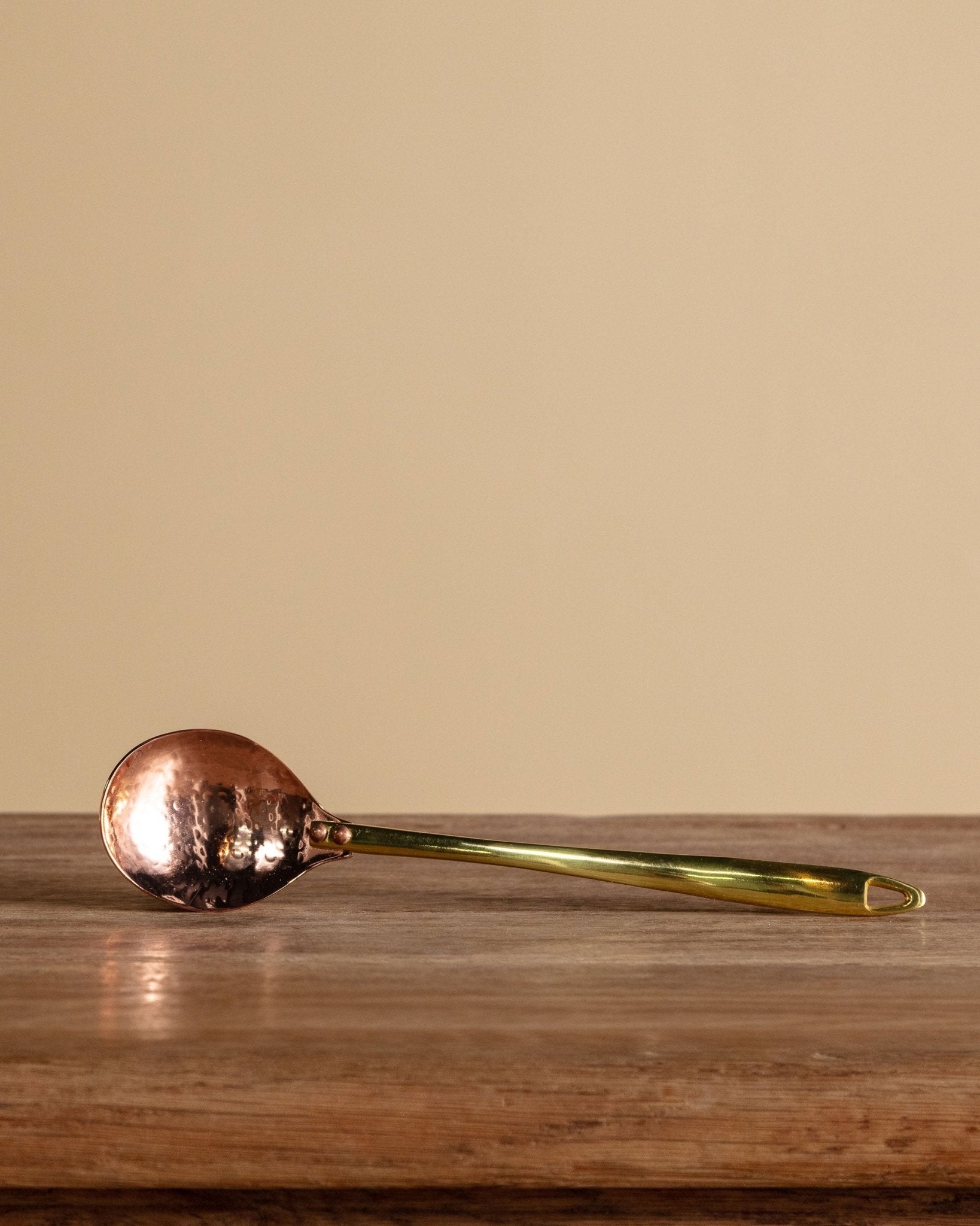 Hammered Copper & Brass Mixing Spoon – Lone Fox
