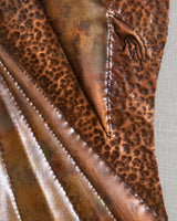 Hammered Copper Dervish Dacner Relief, European, Early 20th Century - Lone Fox
