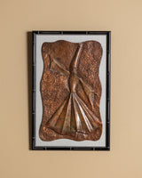 Hammered Copper Dervish Dacner Relief, European, Early 20th Century - Lone Fox