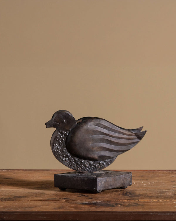 Hammered Tin Duck Candle Holder, Mexico - Lone Fox