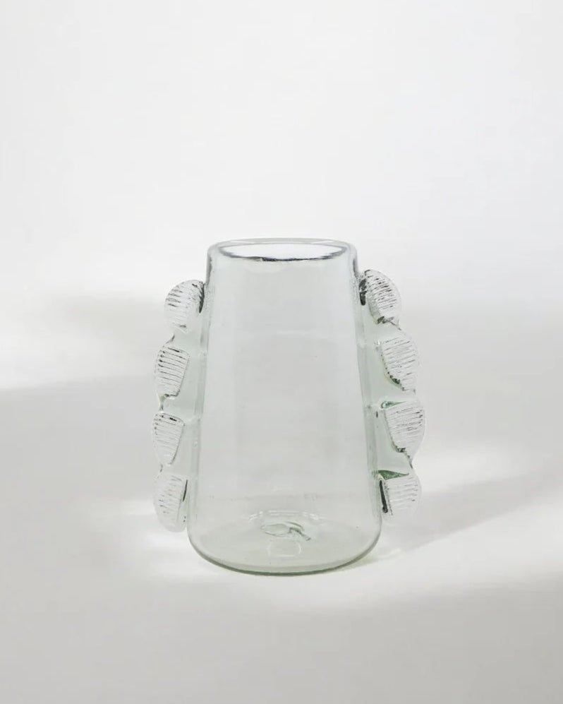 Hand Blown Clear Betta Vase - Lone Fox