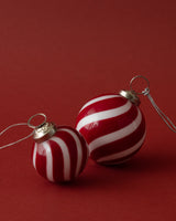 Hand Blown Glass Candy Cane Ornament - Lone Fox