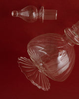 Hand Blown Glass Spiraled Decanters - Lone Fox