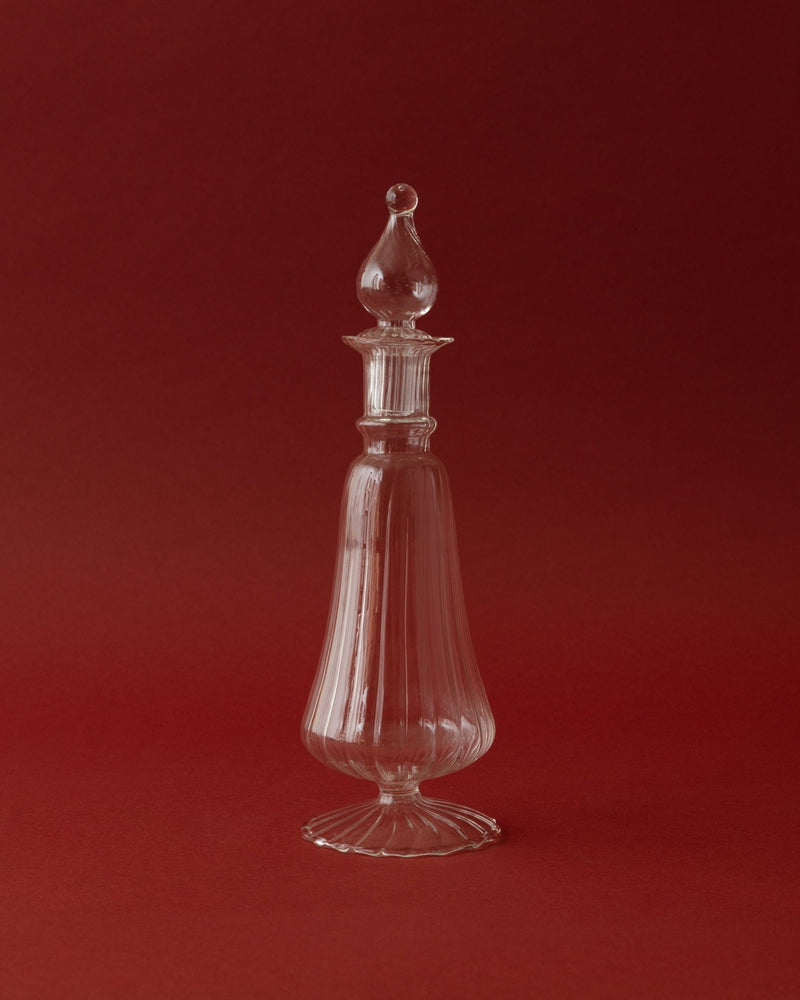 Hand Blown Glass Spiraled Decanters - Lone Fox