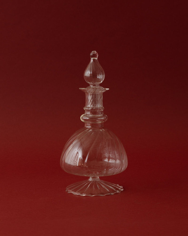 Hand Blown Glass Spiraled Decanters - Lone Fox