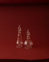 Hand Blown Glass Spiraled Decanters - Lone Fox