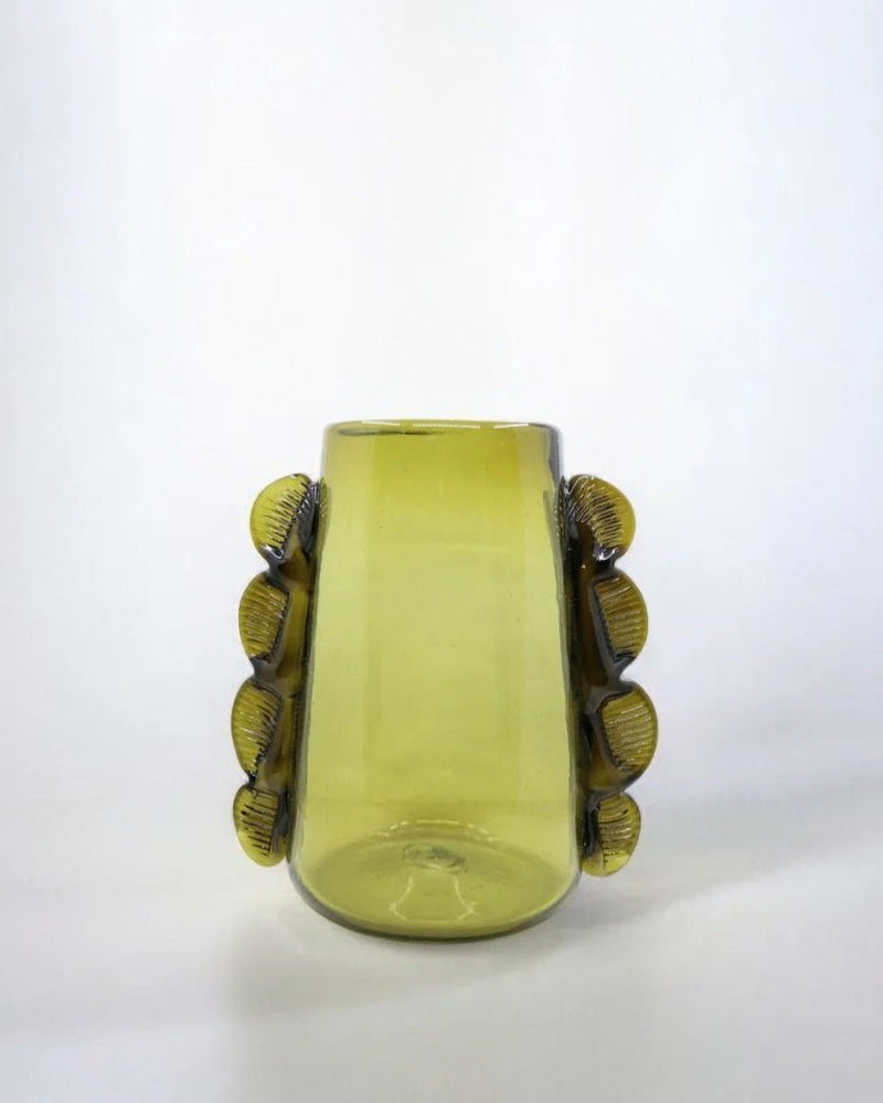Hand Blown Green Betta Vase - Lone Fox