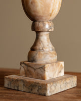 Hand Carved Alabaster Urn Lamp, Italy, 1930s - Lone Fox