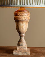 Hand Carved Alabaster Urn Lamp, Italy, 1930s - Lone Fox