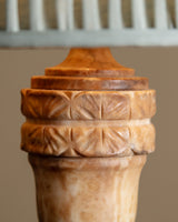 Hand Carved Alabaster Urn Lamp, Italy, 1930s - Lone Fox