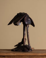 Hand Carved Lakewood Table Lamp, American, 1960s - Lone Fox