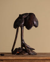 Hand Carved Lakewood Table Lamp, American, 1960s - Lone Fox