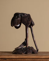 Hand Carved Lakewood Table Lamp, American, 1960s - Lone Fox
