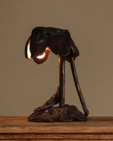 Hand Carved Lakewood Table Lamp, American, 1960s - Lone Fox