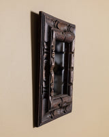 Hand Carved Rustic Wood Mirror, 1950's - Lone Fox