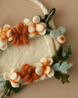 Hand Felted Photo Frame Ornaments - Lone Fox