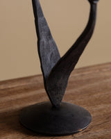 Hand Forged 2 Arm Iron Taper Candle Holder - Lone Fox