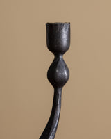 Hand Forged 2 Arm Iron Taper Candle Holder - Lone Fox