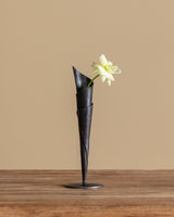 Hand Forged Iron Cone Candle Holder - Lone Fox