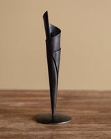 Hand Forged Iron Cone Candle Holder - Lone Fox