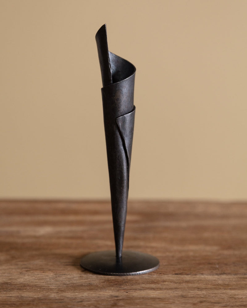 Hand Forged Iron Cone Candle Holder – Lone Fox