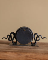 Hand Forged Iron & Copper Clock - Lone Fox