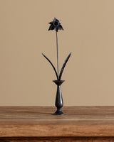Hand Forged Iron Daffodil in Vase - Lone Fox