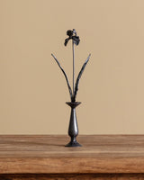 Hand Forged Iron Iris in Vase - Lone Fox