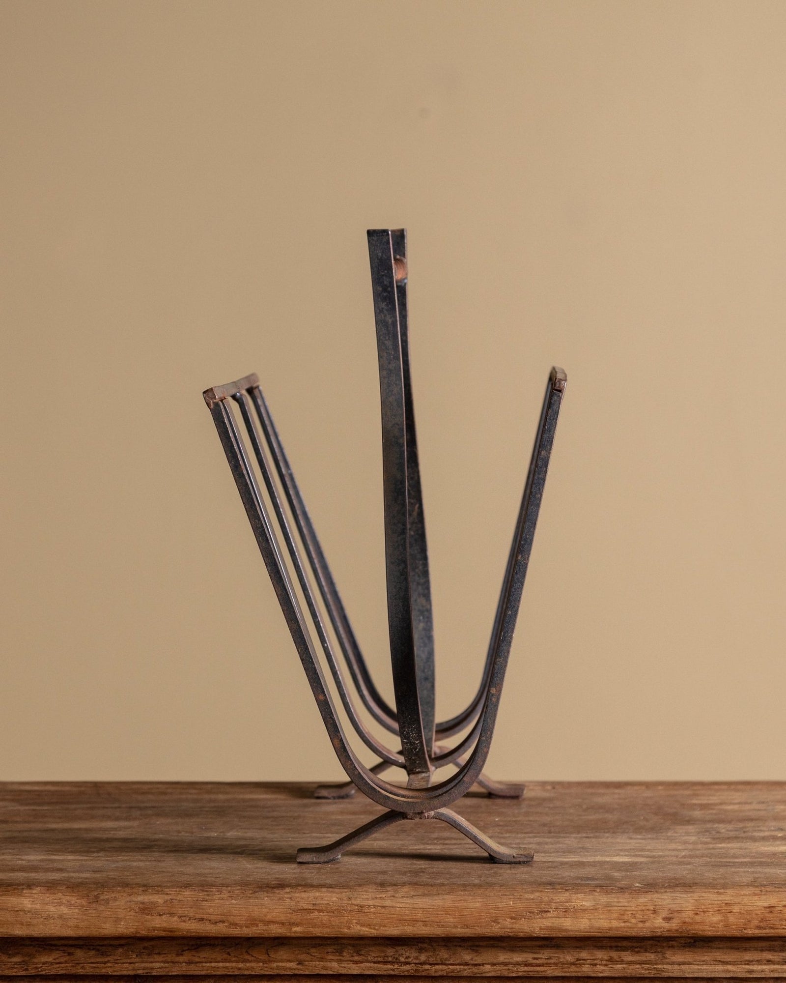 Hand-Forged Iron Magazine Rack, Netherlands, 1950s – Lone Fox