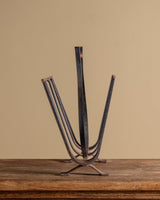 Hand-Forged Iron Magazine Rack, Netherlands, 1950s - Lone Fox