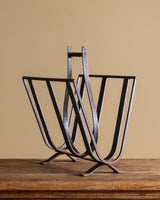 Hand-Forged Iron Magazine Rack, Netherlands, 1950s - Lone Fox