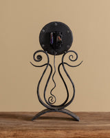 Hand Forged Iron Mantle Clock - Lone Fox