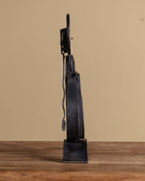 Hand Forged Iron Mantle Clock - Lone Fox